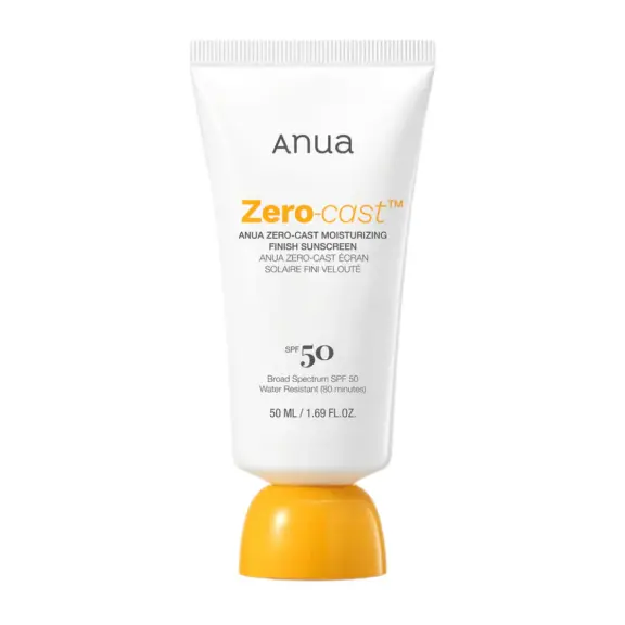 ANUA Zero-Cast Moisturizing Finish Sunscreen SPF 50+ PA++++ | 50 ml